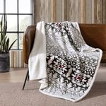 Eddie Bauer | Clyde Hill Collection | Throw Blanket - Reversible Sherpa Fleece, Ultra Plush & Luxuriously Warm, Machine Washable, Throw, Clyde Hill Stripe