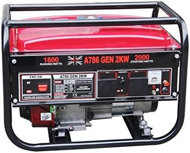 dirty pro tools Petrol generator 2000 W copper motor 2 KVA/2KW 6.5HP DC Petrol Generator - 12V/50HZ UK PLUG