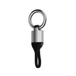 AUGEN Car Keychain Holder Zinc Alloy Key Chain Gift Metal Key Ring Car Key Accessories Key Protection Scratch Resistant (Silver)