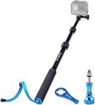 Smatree SmaPole S1 All Aluminum Alloy Handheld Telescopic Pole Compatible with G*Pro 13/12/11/10/9/8/7/6/5/4/3/2/1 and Max, Session (15.8 Inch - 40.5 Inch),DJI Osmo Action 2/3/4