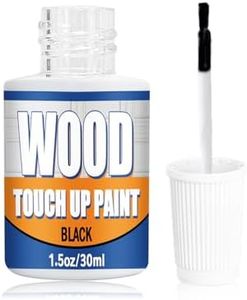 Wood Touch Up Paint, 1.5 fl Oz Black Paint Pen for Furniture, Fast Drying, Quickly Repairs Any Scratches Chips Blemishes on Cabinets, Doors, Tables, and Dressers