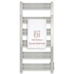 WarmlyYours Heated Towel Warmer for Bathroom - Polished Stainless Steel Towel Warmer Rack, Wall-Mounted Heated Towel Rack and Dryer with 12 Bars, Hardwired Electric Bath Towel Heater 120V, Grande