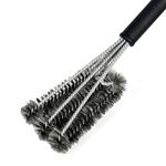 Markchoose 18-Inch 3-Head Stainless Steel Wire Grill Brush, BBQ Grill Cleaning Brush, BBQ Grill Brush Cleaner, Easy to Clean Stainless Steel, Ceramic, Infrared, Iron and Porcelain Grills