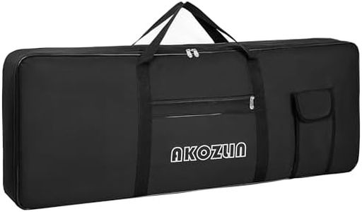 AKOZLIN 76-key Portable Keyboard Case Bag,76 Note Electric Piano Keyboard Gig Bag 46"x5.3"x18.8"