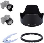 JJC Bayonet Camera Lens Hood for Canon RF 35mm F1.8 MACRO IS STM Lens, Reversible Lens Hood with Adapter Ring & PVC Protective Pad, Reduce Lens Flare - Prevent Reflection - Protect Lens