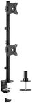 VIVO Dual Monitor Desk Mount Stand with Height Adjustment and VESA Plates for 2 LCD Ultrawide Screens up to 34 inches, Stacked Array, STAND-V002R