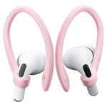 ICARERSPACE 2 Pairs AirPods Ear Hooks for AirPods Pro 2, AirPods Pro, AirPods 4, AirPods 3, 2 & 1, Upgraded Anti Slip Sports Clip Hooks for AirPods 1, 2, 3, 4, Pro and Pro 2 – Pink