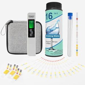 21-in-1 Water Testing Kits for Drinking Water, Well Water Testing Kit, pH Test Strips，Suitable for Tap Water, Ponds, Swimming Pools, Household Drinking Water