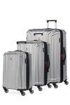 SwissGear 3750 Hardside Luggage with Spinner Wheels, Silver, 2-Piece Set (18.5/23), 3750 Hardside Luggage with Spinner Wheels