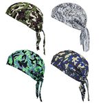 Supeniu Doo Rags Beanie Hats Skull Caps Dew Rag Bandana Helmet Liner Motorcycle Cycling Cap Do Rag Headwrap for Men and Women, Hunting Camo, X-Small-3X-Large