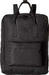 Fjällräven Unisex Adult Re-kånken Backpack, Black, 27x38x13 cm (W x H x D)