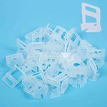 Zaptec Plastic Tile Levelling Spacer Clips 1 MM for Removing Lippage Unevenness During Tile Laying in Both Floor & Walls (Pack of 300 Pieces)