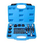 BOOMSTART 18PCS Automotive Alternator Pulley Removal Tool Kit, Generator Freewheel Removal Socket Bit Set, Flywheel Puller, Generator Belt Pulley Tool Set, Garage Service Tool Kit