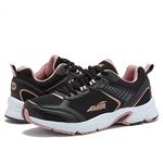 Avia Forte Women s Running Shoes with Lightweight Breathable Mesh, Sizes 6 to 10, Black/Dark Grey/Light Pink, 8.5 Wide