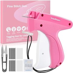 THINKLEARN Stitch Gun for Clothes - Quick Clothing Fixer, Tagging Gun for Clothes with Sewing Scissors, 6 Needles, 2000 Micro Fasteners