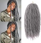 K&G HAIR Afro Twist Braiding Hair 18inch Marley Braiding Hair Synthetic Kinky Curly Marley Braid Hair Extensions 18inch Gary