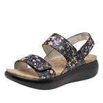 Alegria Womens Bailee Leather Sandal, Dog and Butterfly, 10.5-11