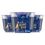 Glade Candle Fall Night Long, Fragrance Candle Infused with Essential Oils, Air Freshener Candle, 3-Wick Candle, 6.8oz, 3 Count