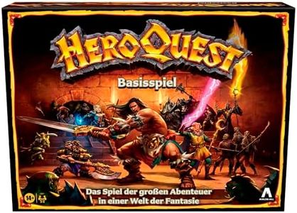 Wizards of the Coast Avalon Hill HeroQuest Basic Game Board Game Dungeon Crawler Fantasy Adventure Game from 14 Years Old for 2-5 Players.