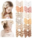 Niceye 24 PACK Baby Girls Hair Bows Clips Hair Barrettes Accessory for Babies Infant Toddlers Kids in Pairs