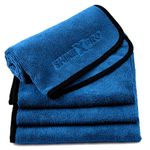 ShineXPro Microfiber Cloth for Car - Workhorse Terry 400 GSM - 4Pcs - 40x40 CM - Multipurpose Cleaning Cloth for Scratchless Washing and Detailing