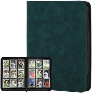 Trading Card Binder, Premium 9 Pocket Double Sided 540 Pocket PU Card Collection Binder, Collectible Trading Card Albums for MTG, TCG, Sport Card, Game Cards (Viridian)