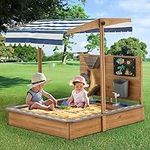 Kids Large Wooden SandBoxes with Ro