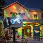 Govee Outdoor Projector Light, Upgraded Laser and Aurora Star Projector with 16 RGB Patterns, 50+ Scene Modes for Indoor & Outdoor Holiday Decor, Works with Alexa, Google, Matter, IP65 Waterproof