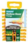 Plasplugs Hollow Door Plugs & Drill Bit 20 Pack