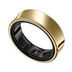 Samsung Galaxy Ring, Smart Ring, No Subscription Fee, AI-Powered Samsung Health, Sleep/Heart Rate/Stress Monitor, Size 5, Titanium Gold, 2 Year Manufacturer Extended Warranty (UK Version)