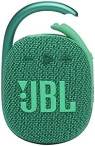 JBL Clip 4 Eco Bluetooth Speaker Made of Recycled Material in Green - Waterproof, Portable Music Box with Practical Carabiner - Up to 10 Hours of Wireless Music Streaming