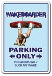 Wakeboarder Aluminum Sign Wake Board surf Beach Hawaii Surfing surf Waves | Indoor/Outdoor | 14" Tall