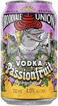 Brookvale Union Vodka Passion Fruit Mixed Drink, Fruity & Refreshing Finish, 4% ABV, 330mL (Case of 24 Cans)