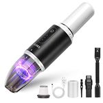 Handheld Vacuum Cordless, XREXS Portable Hand Held Car Vacuum Cleaner with High Power, Rechargeable Mini Vacuum for Home Office Pet Hair Cleaning, 8000Pa Strong Suction, Lightweight and Quick Charge