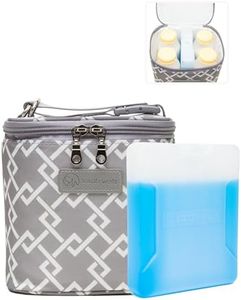 Sarah Wells Cold Gold Breastmilk Cooler Bag with Ice Pack (Gray)
