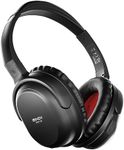 LINDY BNX-60 Wireless Active Noise Cancelling (ANC) Headphones, aptX - comfort, lightweight – built-in mic for hands-free calls – Matt Black