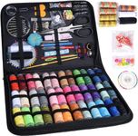 Sewing Kit, 226 Pcs Large Sewing Supplies with Case, 43 XL Thread Spools, Scissors, Thimble, Thread, Needle for Beginners,Professionals,Emergency, DIY and Home Button Repair Kit