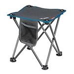 Small Folding Camping Stool Lightweight Chairs Portable Seat for Adults Fishing Hiking Gardening and Beach with Carry Bag, Blue