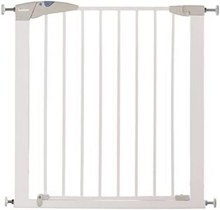 Munchkin Lindam by Sure Shut Axis Pressure Fit Safety Gate, Door and Stair Gate, Baby Gate Also Suitable as Dog Gate, Six Months to Two Years White, 76-82 cm (Pack of 1)