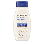 Aveeno Dye-Free And Allergy-Tested Skin Relief Gentle Soap-Free Body Cleanser/Body Wash With Coconut Scent And Soothing Oat, For Dry, Itchy And Sensitive Skin (18 Fl. Oz) 532.3 Ml (Pack Of 3)