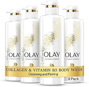 Olay Cleansing & Firming Body Wash for Women with Collagen and Vitamin B3, 20 fl oz (Pack of 4)