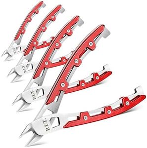 4PCs Wire Cutters,5.5'' Stainless Steel Flush Cutters,Side Cutters,Wire Snips,Flush Cut Pliers, Small Wire Cutters for Zip Tie,Jewelry Making,Plastic,Floral,Electrical,Craft,Artificial,Soft Copper