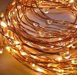 Desidiya 3AA Battery Powered Copper String Decorative Fairy Lights-LED Fairy Lights (Warm White,50 LED's) (5 Meters - Pack of 2)