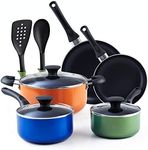 Cook N Home Colorful Pots and Pans 