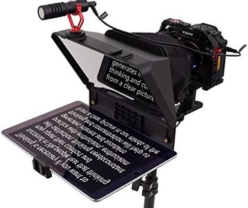 Inmei A10 Teleprompter Portable Smartphone DSLR Camera Teleprompter Prompter with Phone Holder Remote Control for Video Recording Live Streaming Interview Stage Presentation Speech Video Making Tools