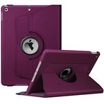 Fintie Rotating Case for iPad 9th Generation (2021) / 8th Generation (2020) / 7th Gen (2019) 10.2 Inch - 360 Degree Rotating Protective Stand Cover with Pencil Holder, Auto Wake Sleep, Purple