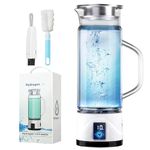 LOZLTX Upgraded Hydrogen Water Bottle With Brush 【1L Super Cup- All-day Drink】 【New Breakthrough In The Field of Health】 Hydrogen Water Cup Adopts SPE Electrolysis Technology 【Hydrogen Content NO.1】