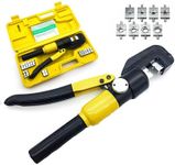 Tavice 8 Ton Hydraulic Terminal Crimper Cable Wire Force Tool Kit 9 Die 4mm-70mm