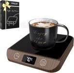 MYMULIKE Mug Warmer, With 6 Temperatures(45℃-70℃） LED Backlit Display Coffee Mug Warmer & 1-12 Hour Timer Auto Shut Of Coffee, Tea, Milk, Candle Warmer for Office or Home