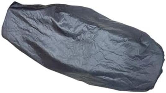 Pure Biking Seat Rain Cover, Universal Waterproof Double Seat Protector, Compatible with RE Classic 350, Hunter 350, Himalayan, Meteor 350, Meteor 650 (Front Rear Black) (Single Long seat Black)